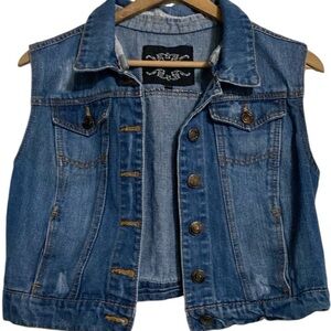 Love Republic Jean Denim Vest Size Large